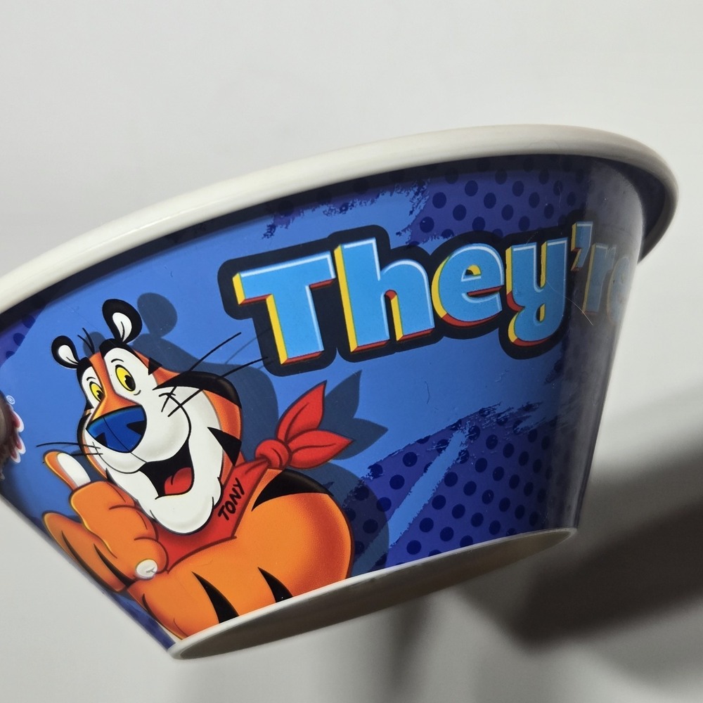 Kellogg's Frosted Flakes Tony the Tiger Plastic Bowl They're GREAT 2017